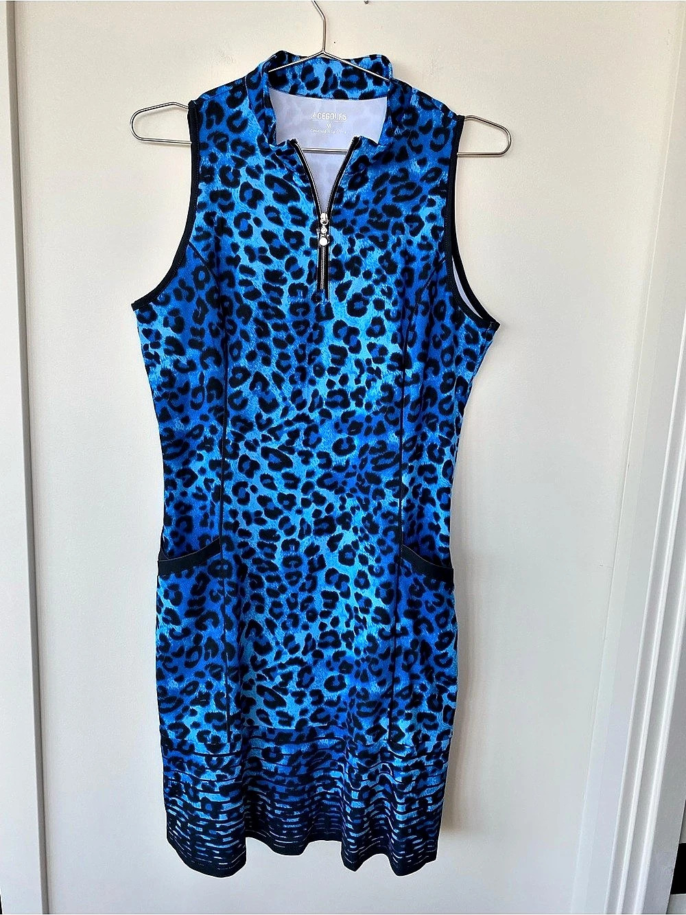 NWT ACEGOLFS Wildlife Party Ruffle 35.5 Inch Dress For Golf Pickleball & Tennis